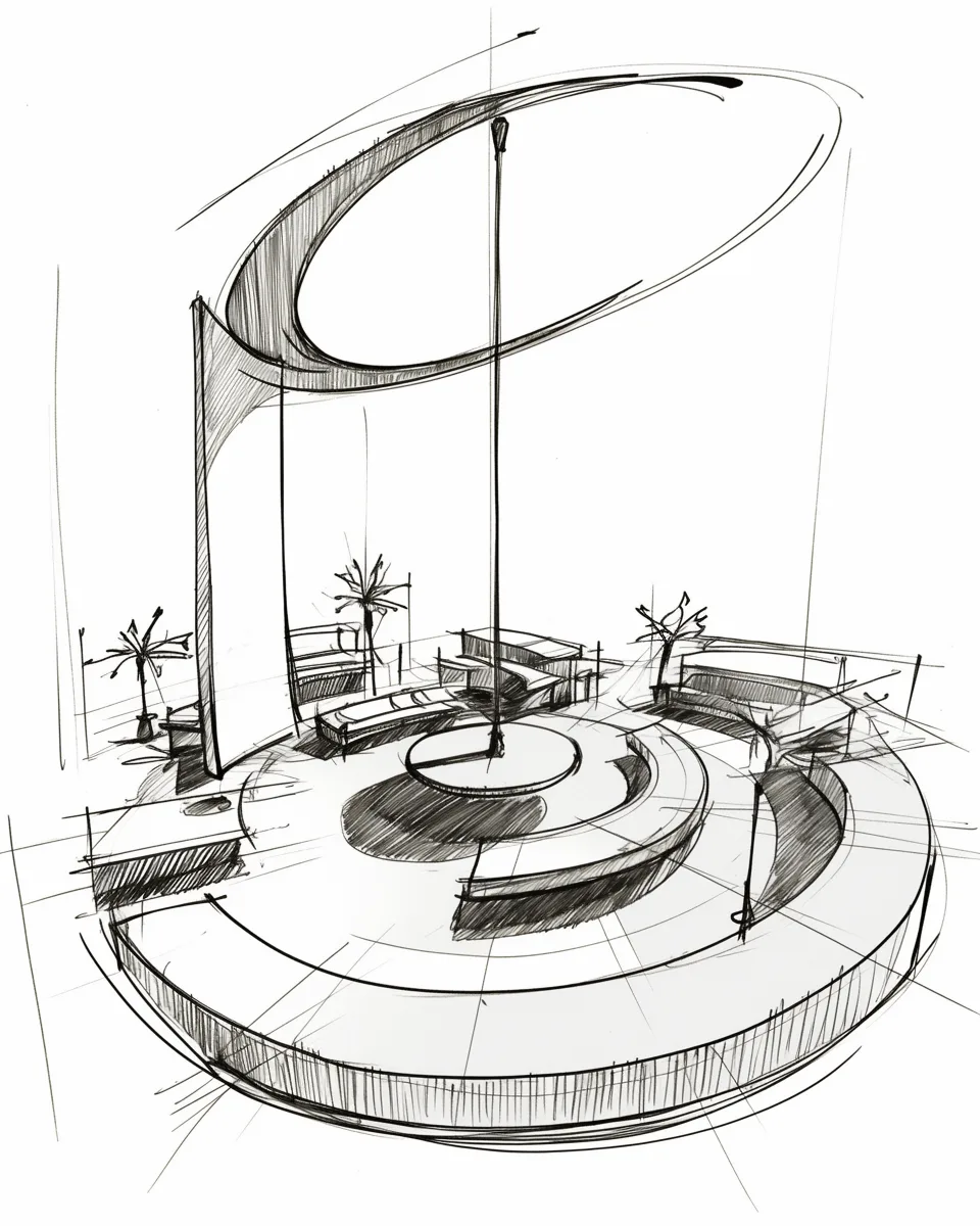 Exhibition sketches gallery image 2